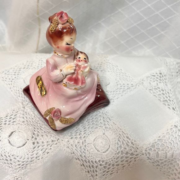 Rare Vintage Josef Originals 1950s Mama & MARY ANN with Baby Doll Figurine - Picture 7 of 10